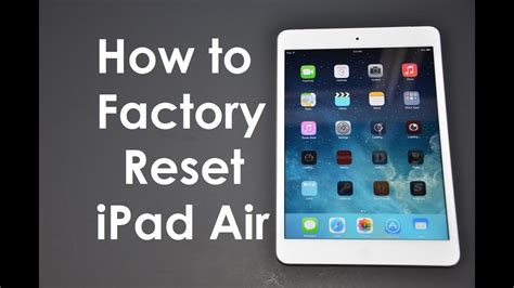 Turn the <strong>iPad</strong> on and enter your passcode, if necessary. . How to factory reset a locked ipad